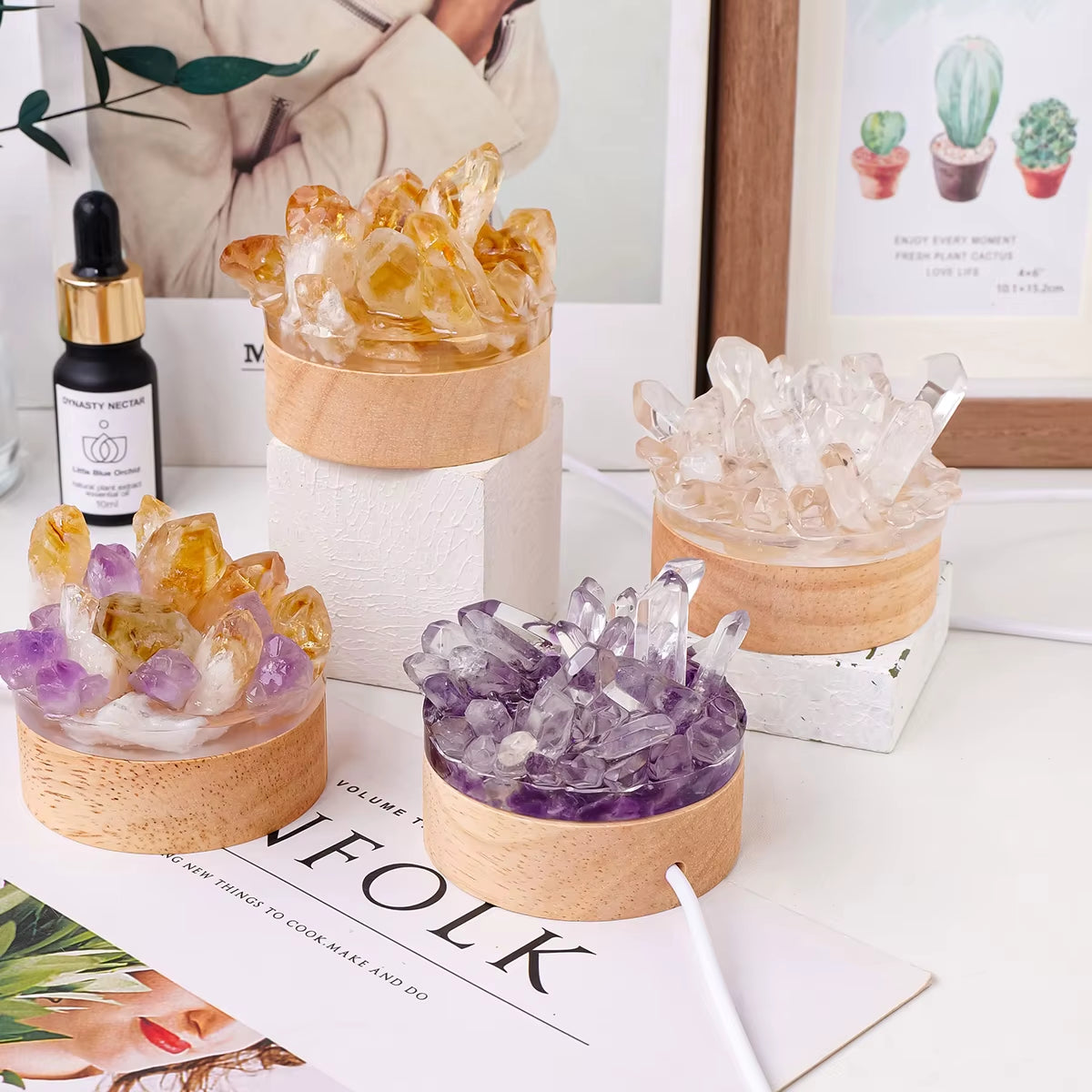 Natural Crystal Lamp 