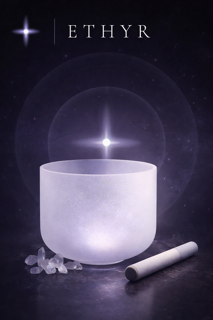 Frosted Crystal Singing Bowl