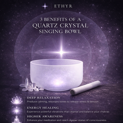 Frosted Crystal Singing Bowl
