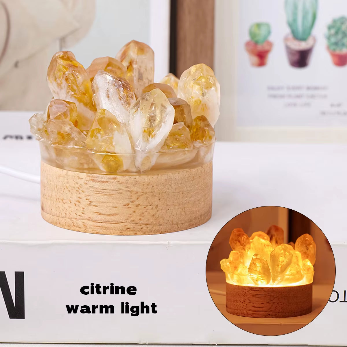 Natural Crystal Lamp 