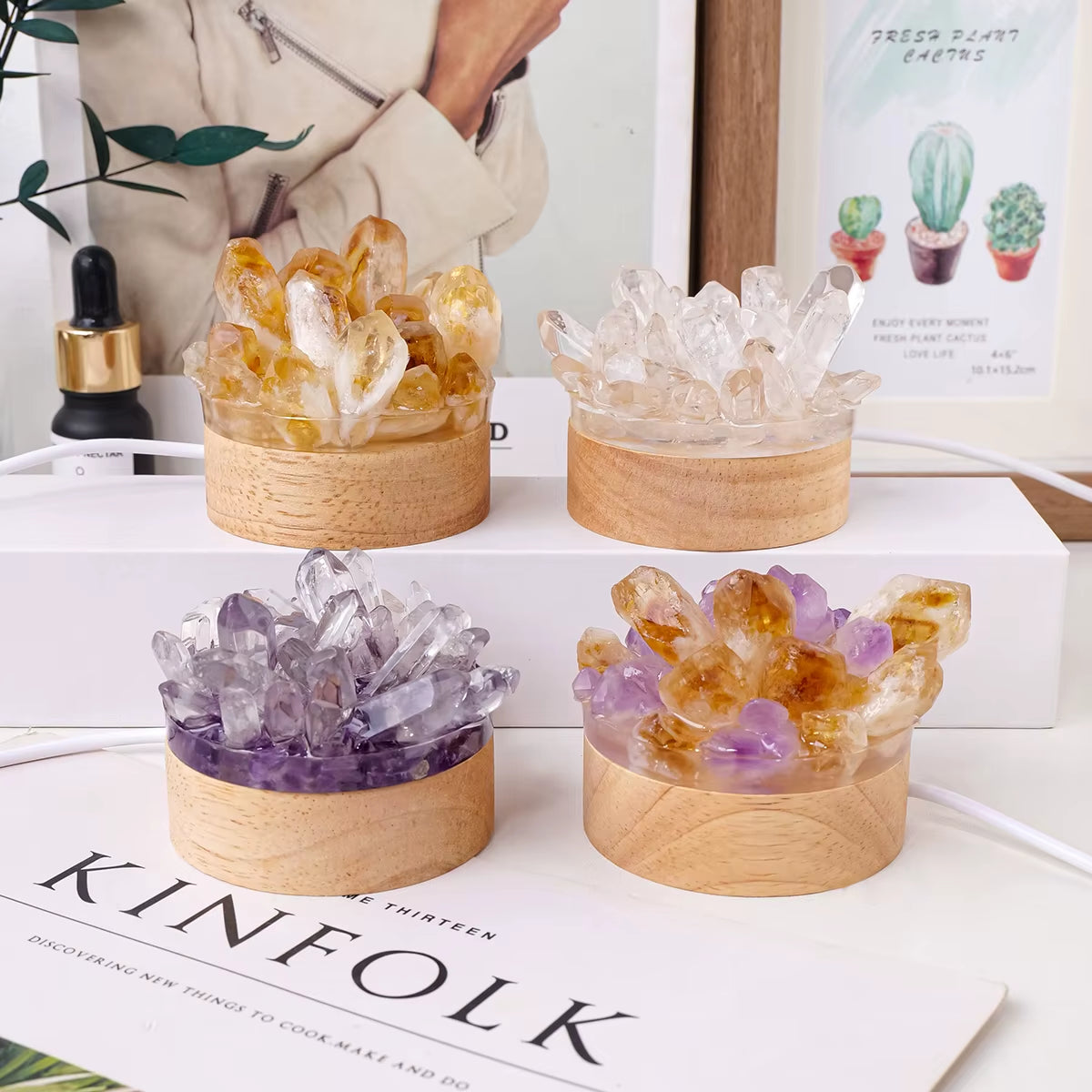 Natural Crystal Lamp 