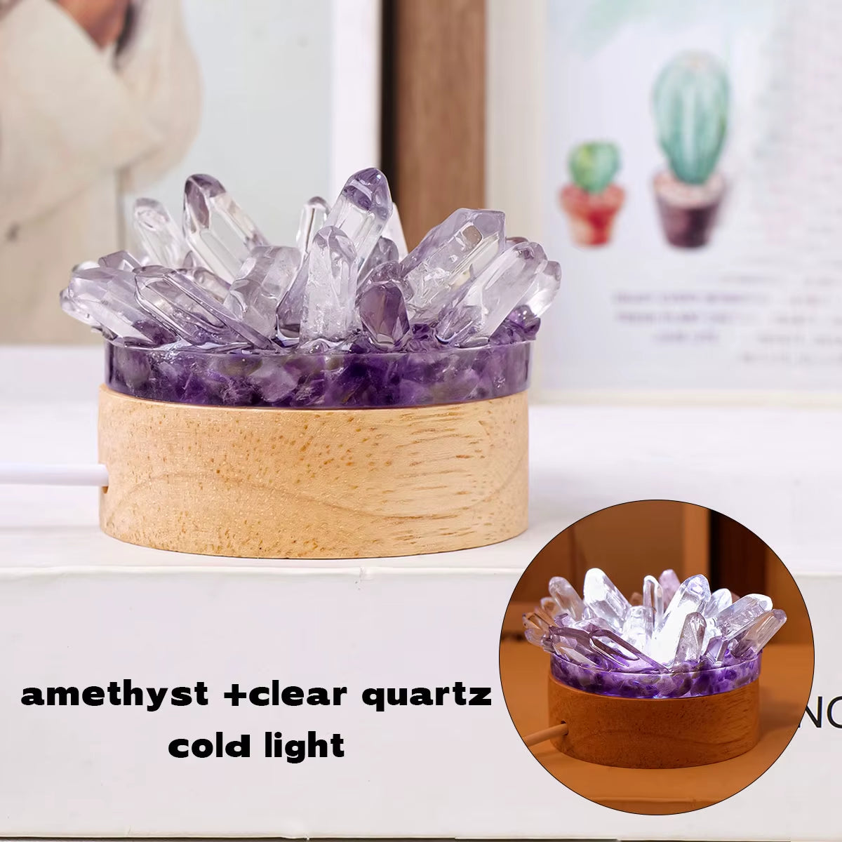 Natural Crystal Lamp 